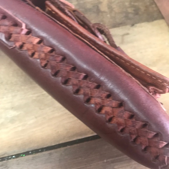 Handmade leather crossbody purse - Picture 6 of 6